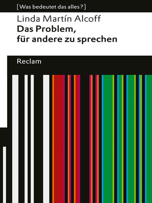 cover image of Das Problem, für andere zu sprechen